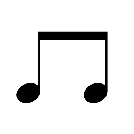 Musical note sticker app icon