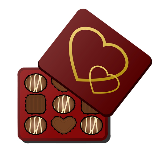 Tell love with chocolate app icon