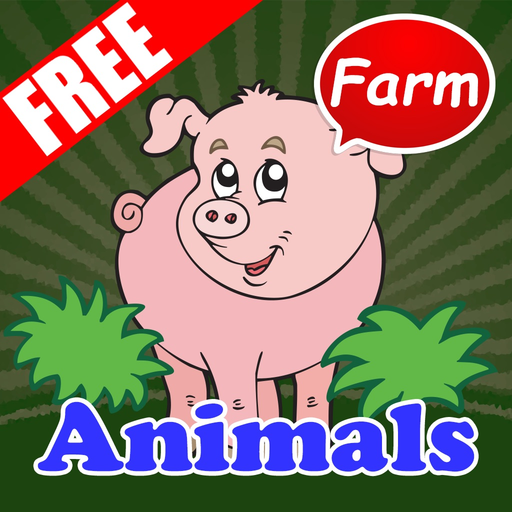 Funny Farm Animals with Phonics for Kids app icon