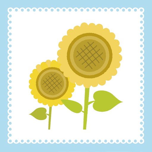Sticker sunflower app icon