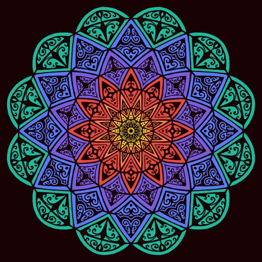 Mandala Maker: symmetry doodle app icon