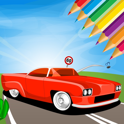 Super Car Coloring Book - Vehicle drawing for kids app icon