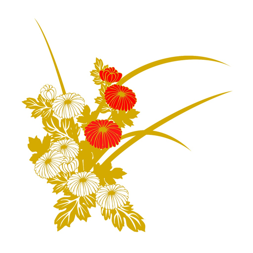 Sticker chrysanthemum app icon
