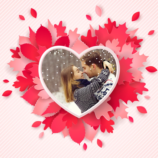 Valentine's Day Frames Photo Collage Editor app icon