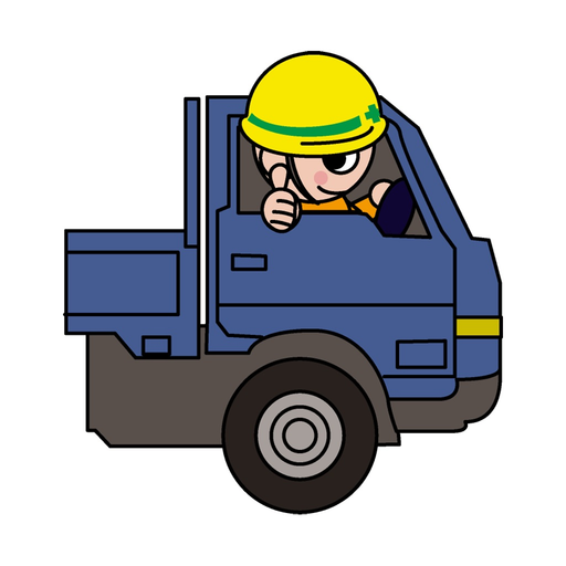 Construction worker sticker app icon