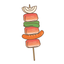 Cute Barbecue Sticker icon