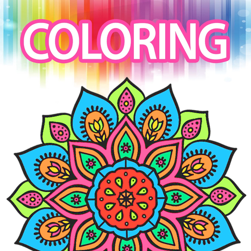 Coloring Book for Adults Mandala Color Therapy app icon