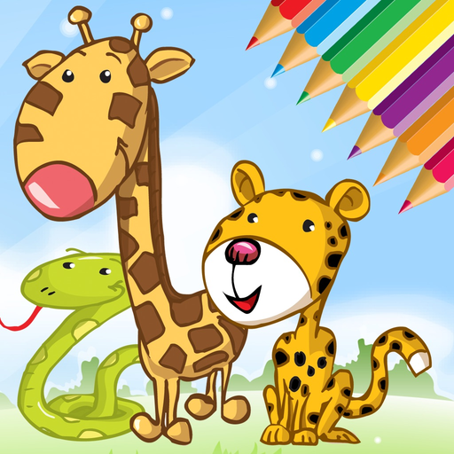 Animals Cute Coloring Book for kids - Drawing game app icon