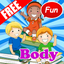 Reading Body Parts Name English Picture Vocabulary icon