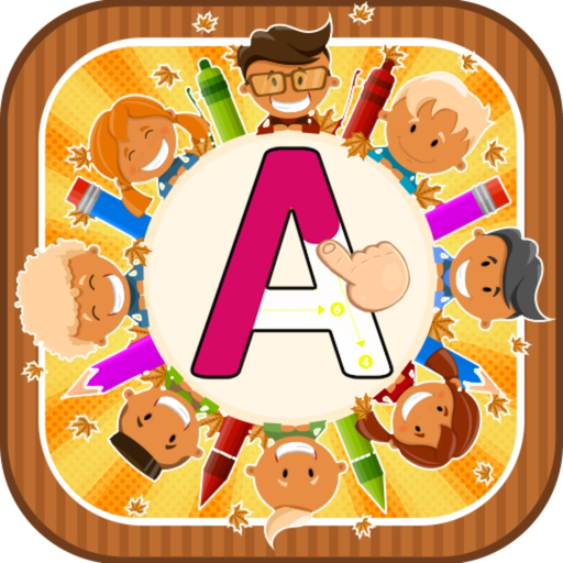 ABC tracing number alphabet 1st grade classroom app icon