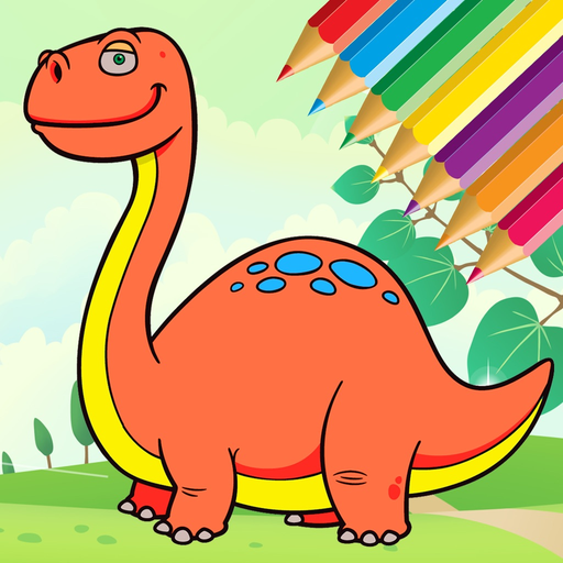 Dino Coloring Book - Dinosaur Drawing and Painting app icon