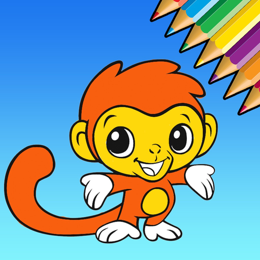 Cute Animal Coloring Book - Learn Drawing for Kids app icon