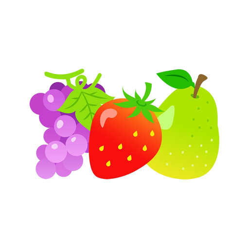 Cute fruit sticker app icon