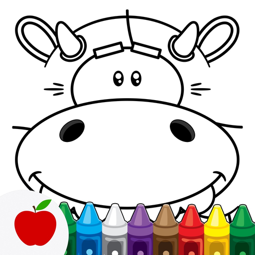 Coloring Book for Kids: Animal Square Heads app icon