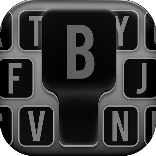 Black keyboard Themes – Cool Fonts Changer app icon