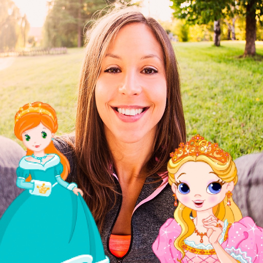 Princesses - stickers to photo app icon