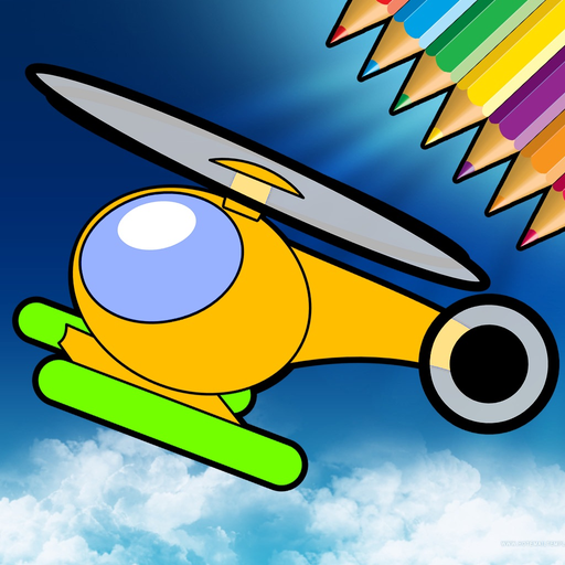 Helicopter Coloring Book - Learn Painting Plane app icon