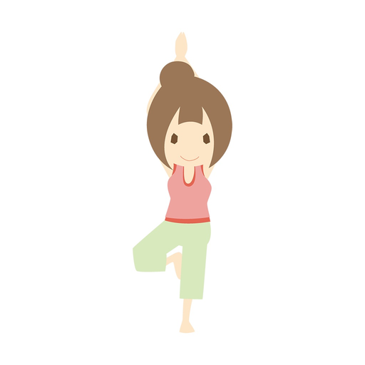 Hot Yoga Girl Sticker app icon