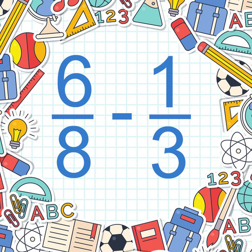 Math Shot Subtract Fractions app icon