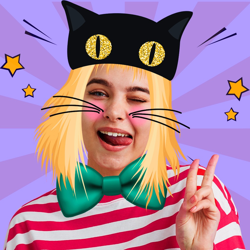 Face Stickers Selfie Camera app icon