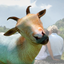 Goat stickers on photos icon