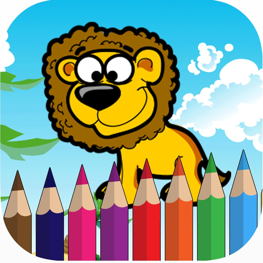 Farm coloring book games for kids app icon