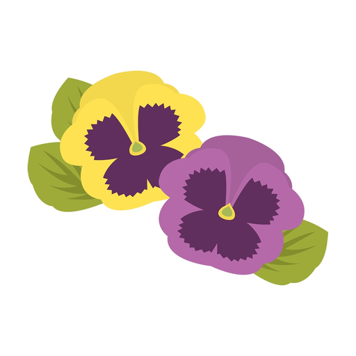 Sticker pansy app icon