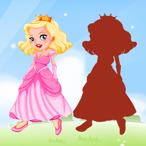 Princess Drag Drop and Match Shadow for kids app icon