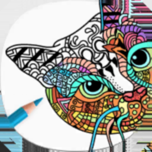 Cat Coloring Pages for Adults app icon