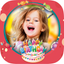 Birthday party photo frames for kids icon