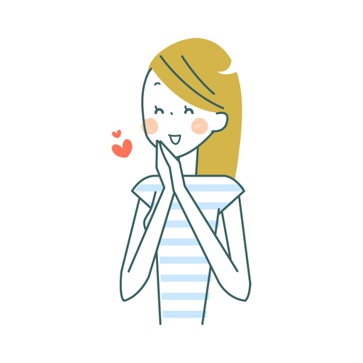 Striped girl app icon