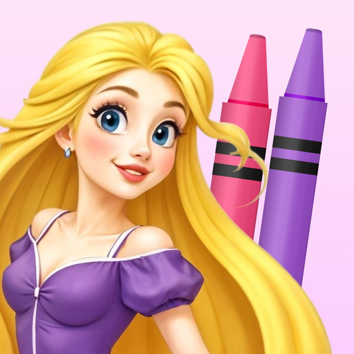 Magic Princess Coloring Book . app icon