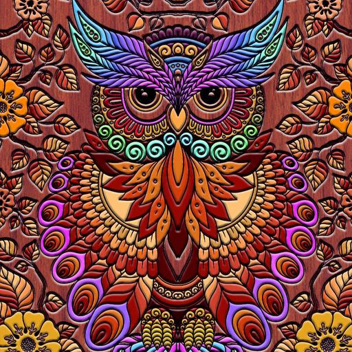 Coloring Owl:Paint Color Cases app icon