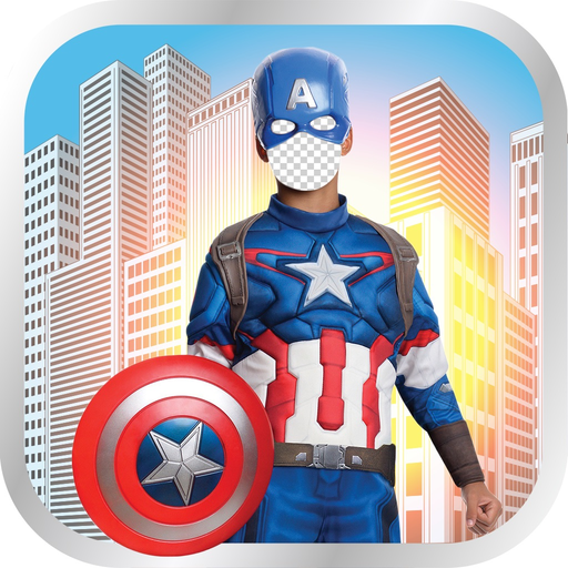 Kids Superhero Costume Montage app icon
