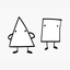Triangle & Squares stickers for iMessage icon
