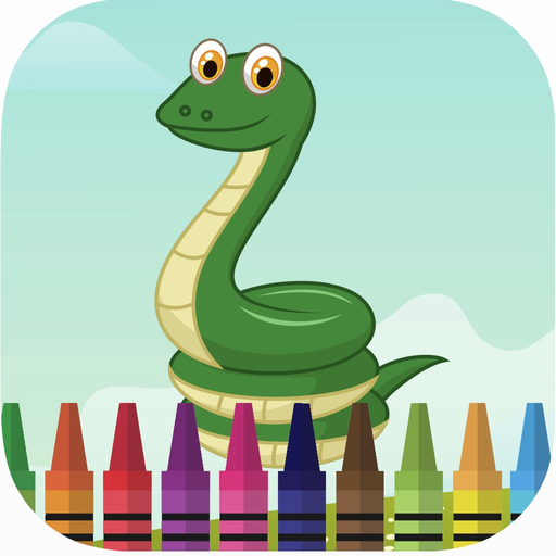 Planet of zoo animal coloring book games for kids app icon