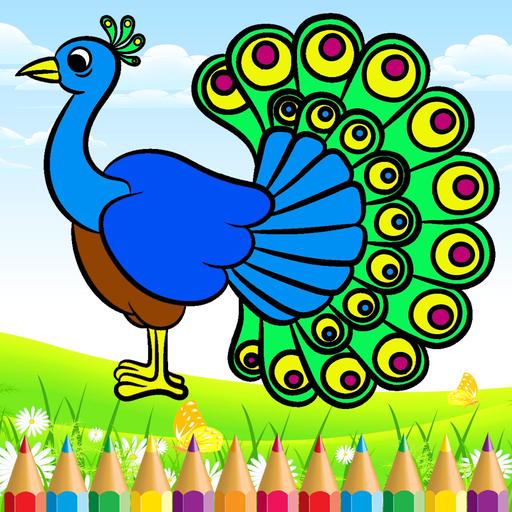 Bird Painting - Coloring Book and Drawing for Kids app icon