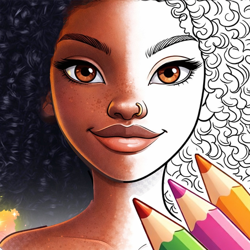 Color Noir・Black Coloring Book app icon