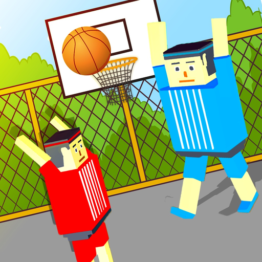BasketBall Bouncy Physics 3D Cubic Block Party War app icon