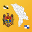 Moldova District Maps, Flags and Capitals icon