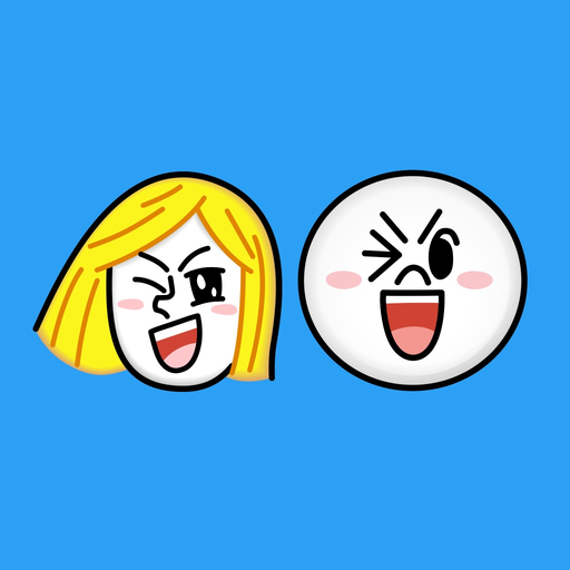 JAMES & MOON Emoji Stickers - LINE FRIENDS app icon