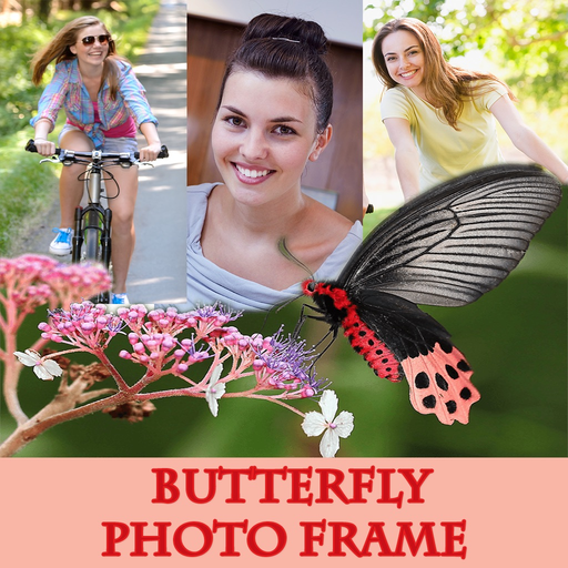 Cute Butterfly  Photo Frame And Pic Collage app icon