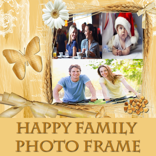 Happy Family HD Photo Collage Frame app icon
