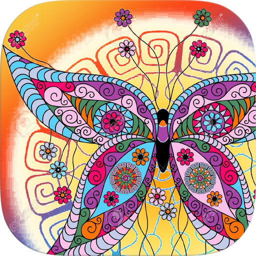 Mandala Fantasy Coloring For Adults-free app icon