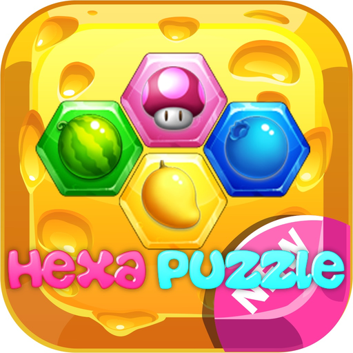 Hex fruit candy block : Hexa puzzle blast app icon