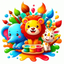 Animals magic coloring pages icon