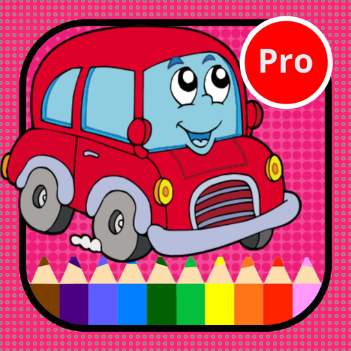 Vehicles coloring pages for kindergarten activitie app icon