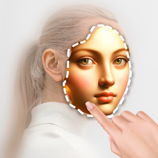 Cut and paste photo sticker app icon