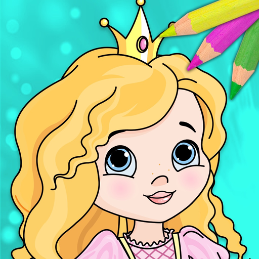 Magic Princess Coloring Books app icon