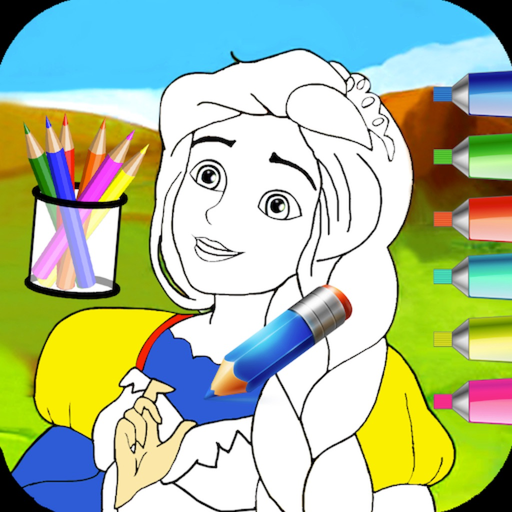 Princess Coloring Book Games For Girls app icon